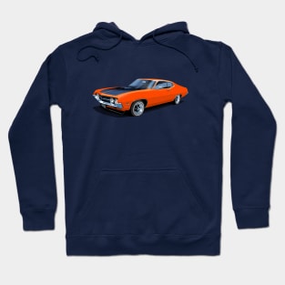 1970 Ford Torino Cobra Jet in red orange Hoodie